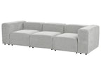 Modular Sofa FALSTERBO Corduroy Grey 3 Seater