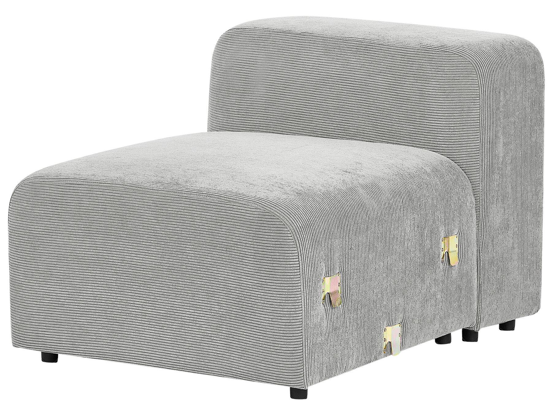 Modular Sofa FALSTERBO Corduroy Grey 3 Seater