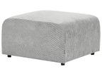 Modular Sofa FALSTERBO Corduroy Grey with Ottoman 3 Seater