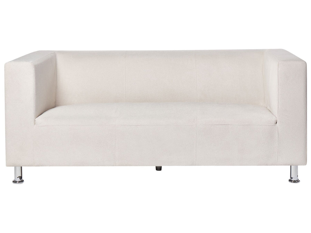 3 Seater Fabric Sofa White FLORO