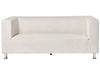 3 Seater Fabric Sofa White