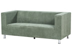 3 Seater Fabric Sofa Green FLORO