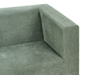 3 Seater Fabric Sofa Green FLORO