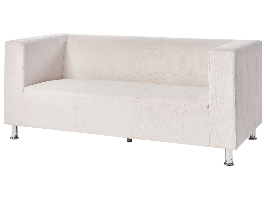 3 Seater Fabric Sofa White FLORO