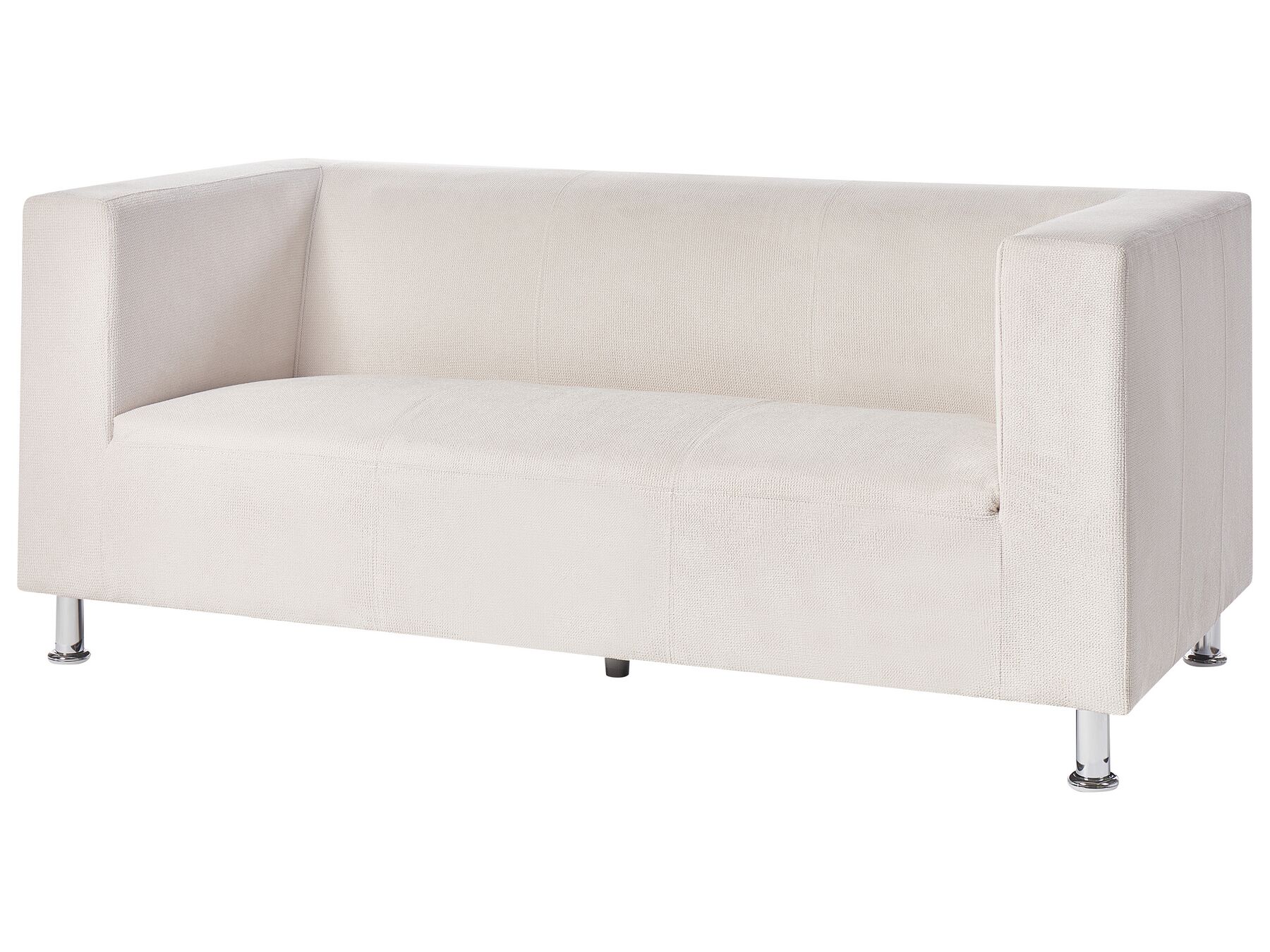 3 Seater Fabric Sofa White FLORO