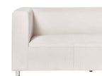 3 Seater Fabric Sofa White FLORO
