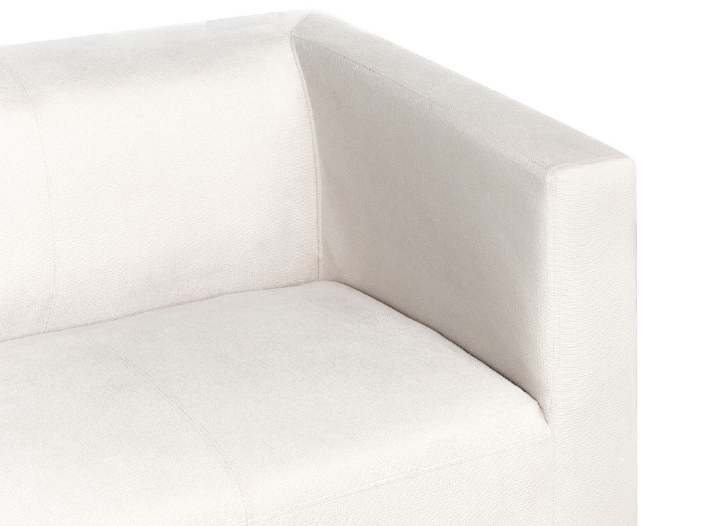 3 Seater Fabric Sofa White FLORO