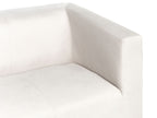 3 Seater Fabric Sofa White FLORO