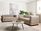 2 Seater Fabric Sofa Taupe HOFN