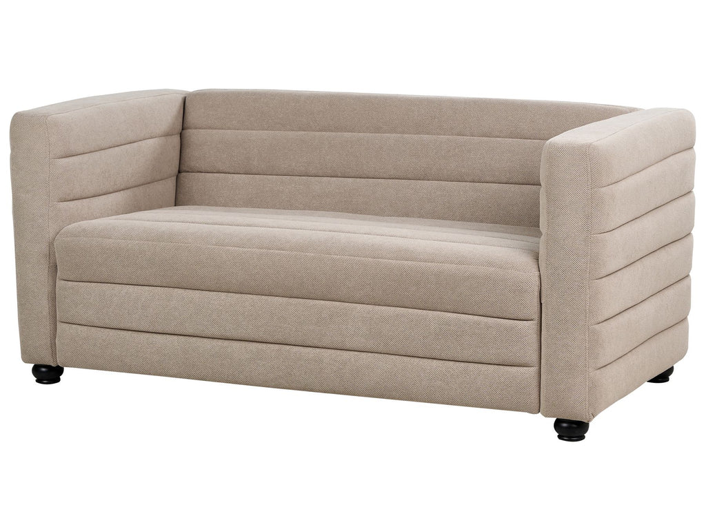 2 Seater Fabric Sofa Taupe HOFN