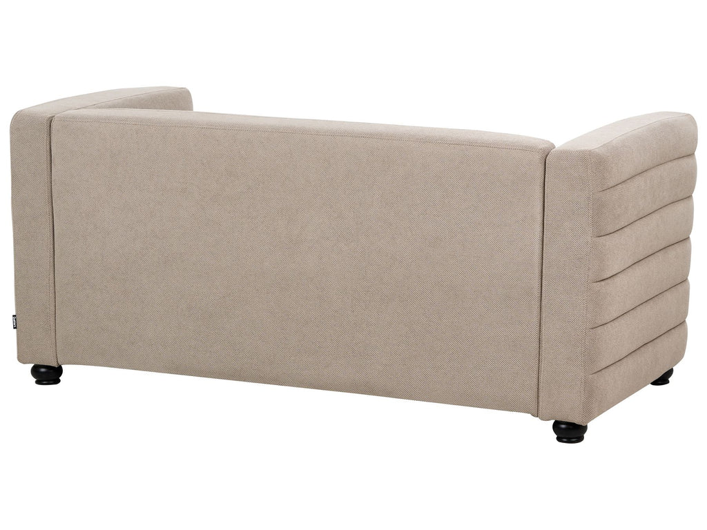 2 Seater Fabric Sofa Taupe HOFN