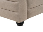 3 Seater Fabric Sofa Taupe HOFN