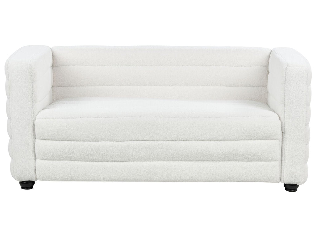 2 Seater Boucle Sofa Off-White HOFN