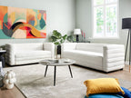 3 Seater Boucle Sofa Off-White HOFN