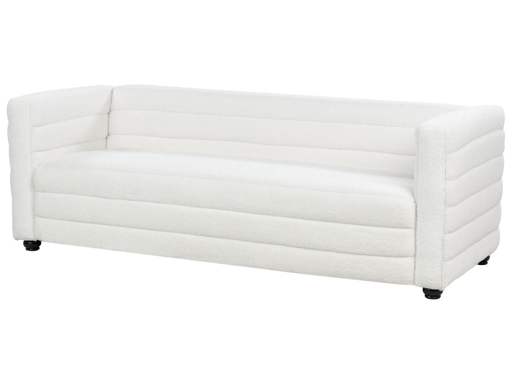 3 Seater Boucle Sofa Off-White HOFN