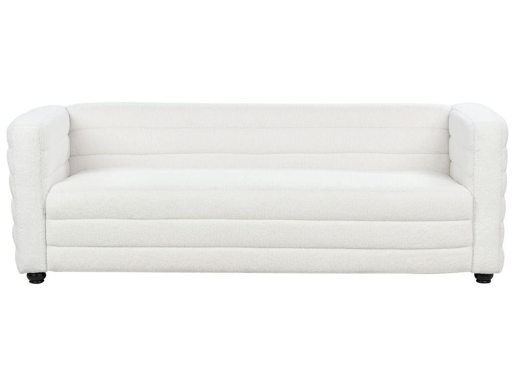 3 Seater Boucle Sofa Off-White HOFN