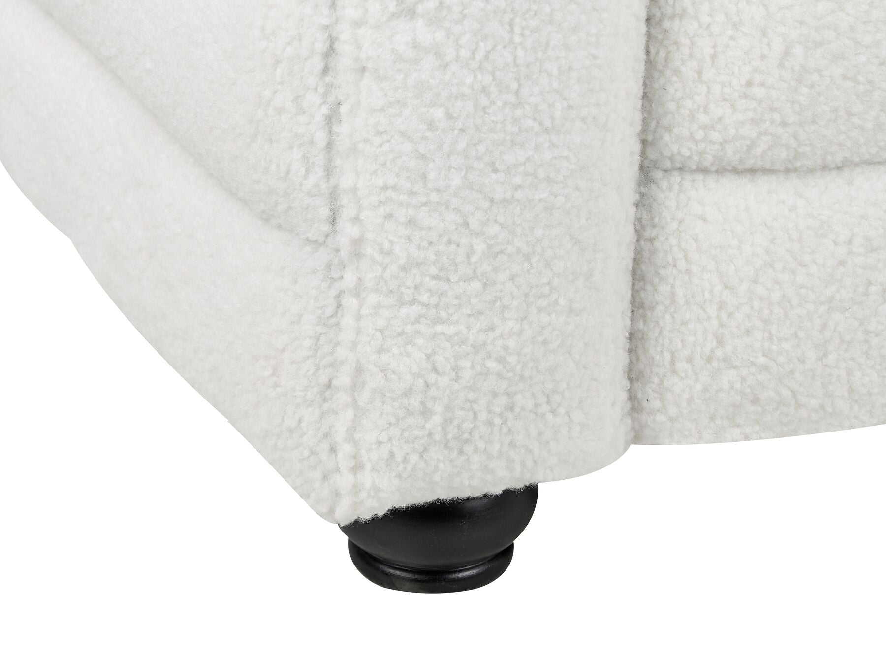 3 Seater Boucle Sofa Off-White HOFN