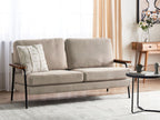 Fabric Sofa Taupe AKRANES