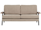 Fabric Sofa Taupe AKRANES