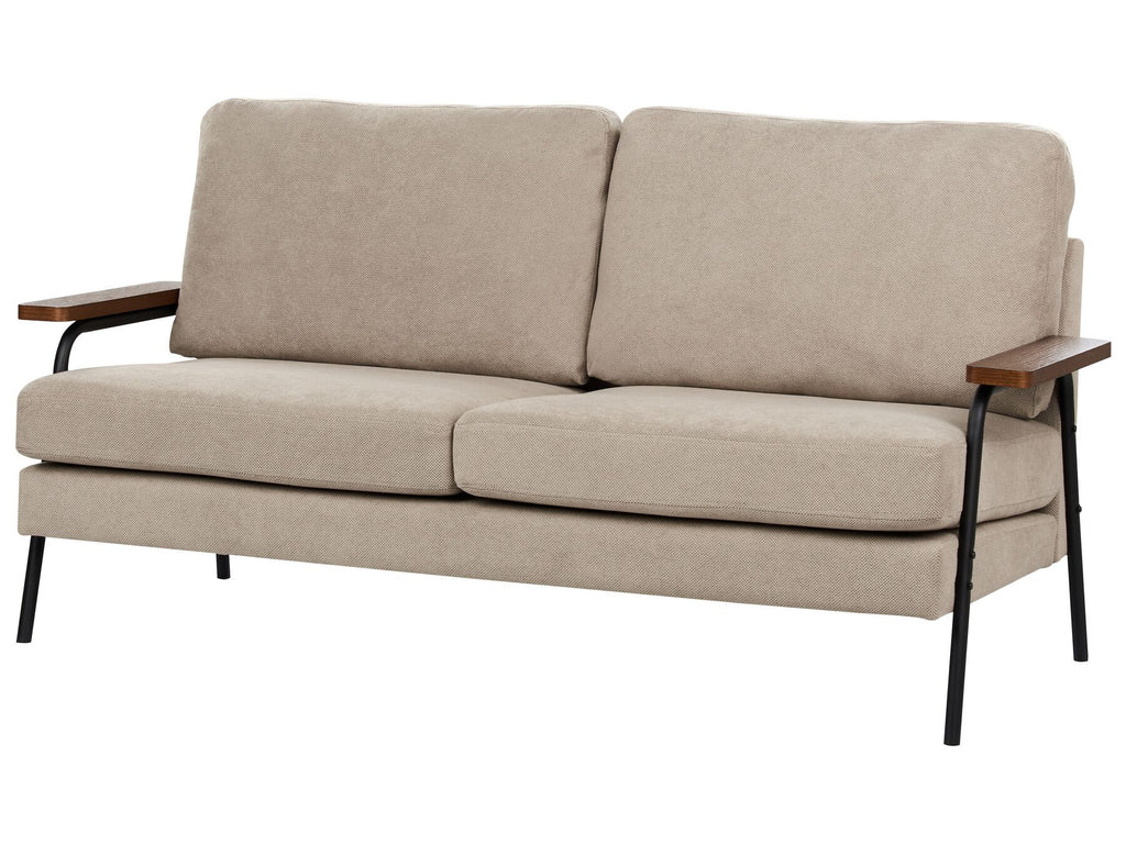 Fabric Sofa Taupe AKRANES