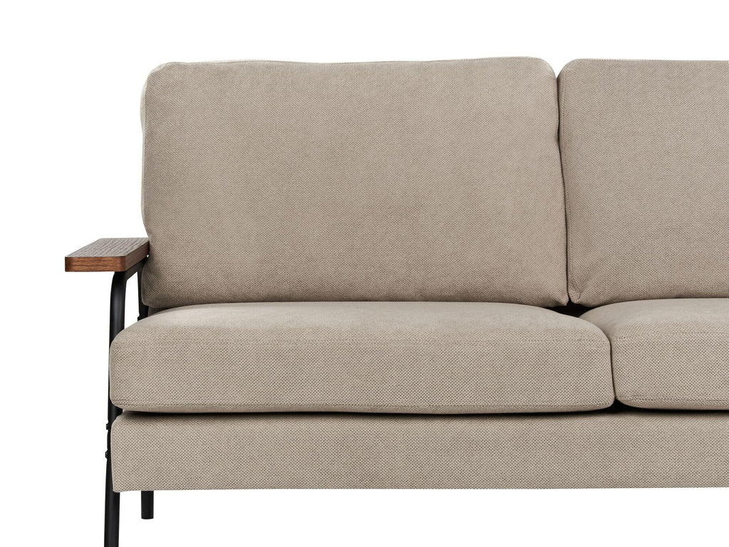 Fabric Sofa Taupe AKRANES