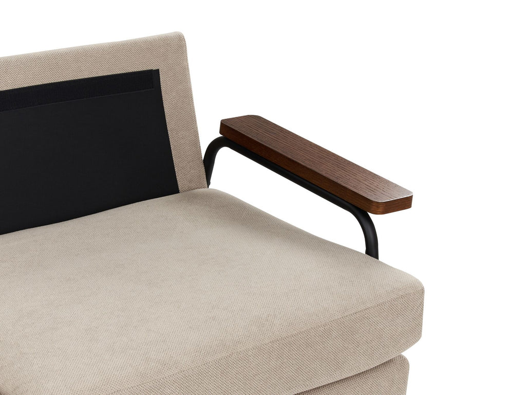 Fabric Sofa Taupe AKRANES