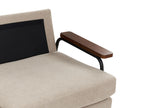 Fabric Sofa Taupe AKRANES