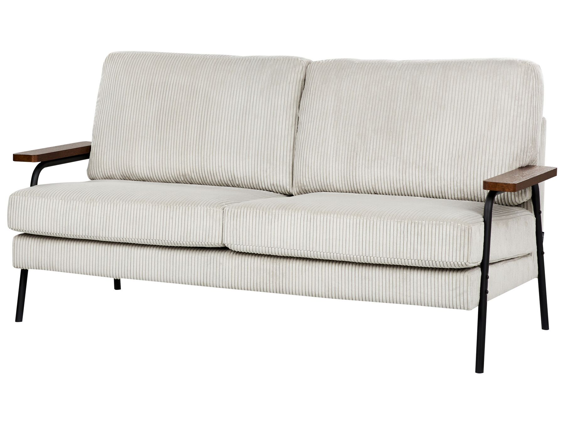 Corduroy Sofa Grey AKRANES