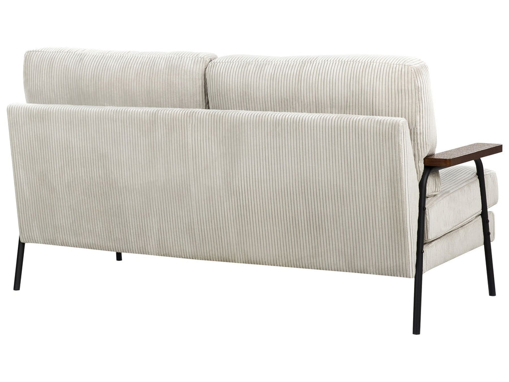 Corduroy Sofa Grey AKRANES