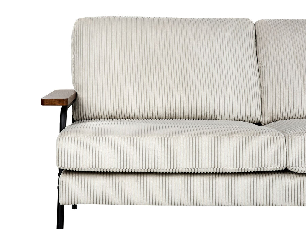 Corduroy Sofa Grey AKRANES