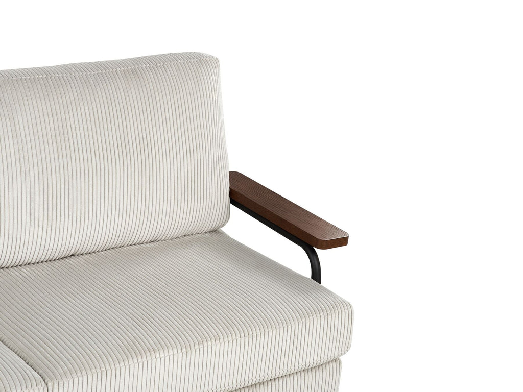 Corduroy Sofa Grey AKRANES