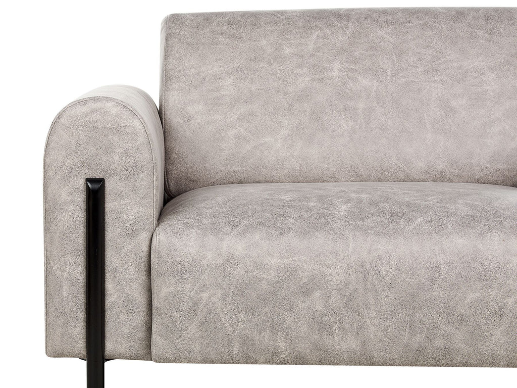 3 Seater Fabric Sofa Grey ASKIM