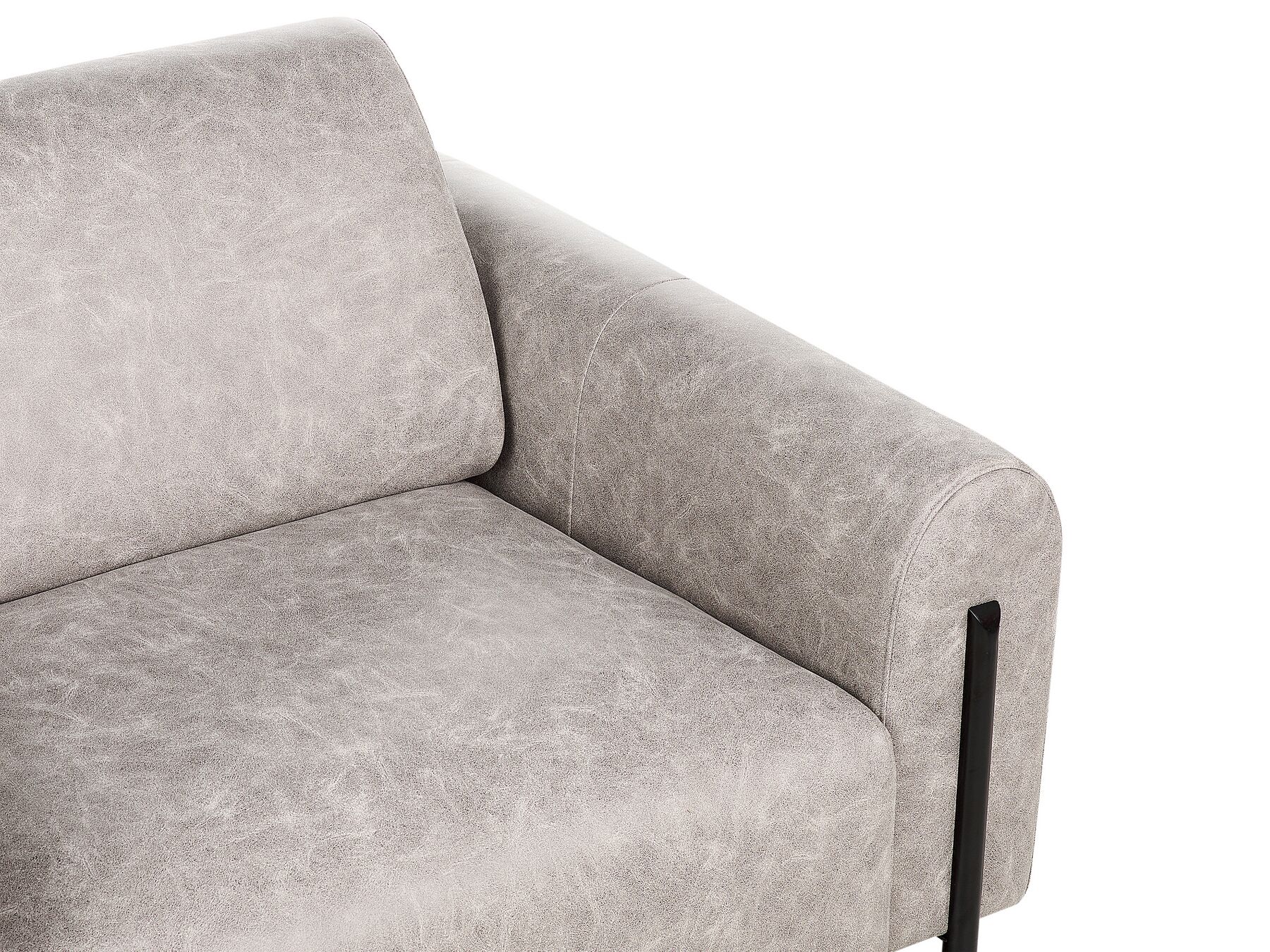 3 Seater Fabric Sofa Grey ASKIM