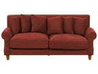2 Seater Fabric Sofa Red EIKE