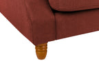 2 Seater Fabric Sofa Red EIKE