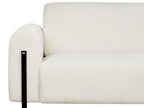 3 Seater Corduroy Sofa White ASKIM