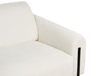 3 Seater Corduroy Sofa White ASKIM