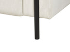 3 Seater Corduroy Sofa White ASKIM
