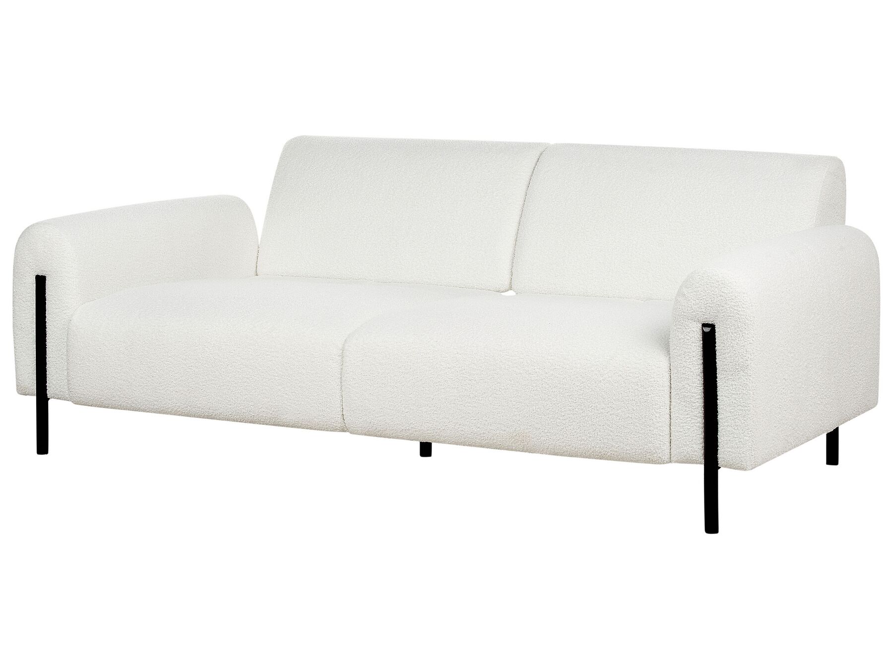 3 Seater Boucle Sofa White ASKIM