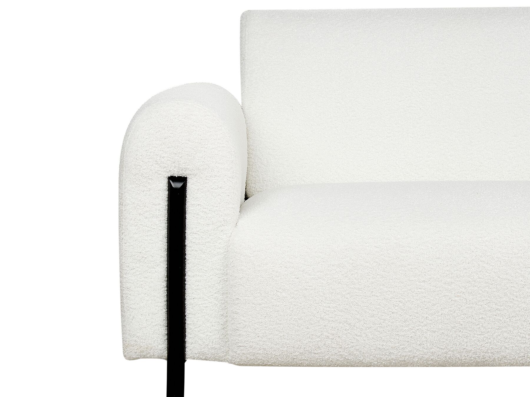 3 Seater Boucle Sofa White ASKIM
