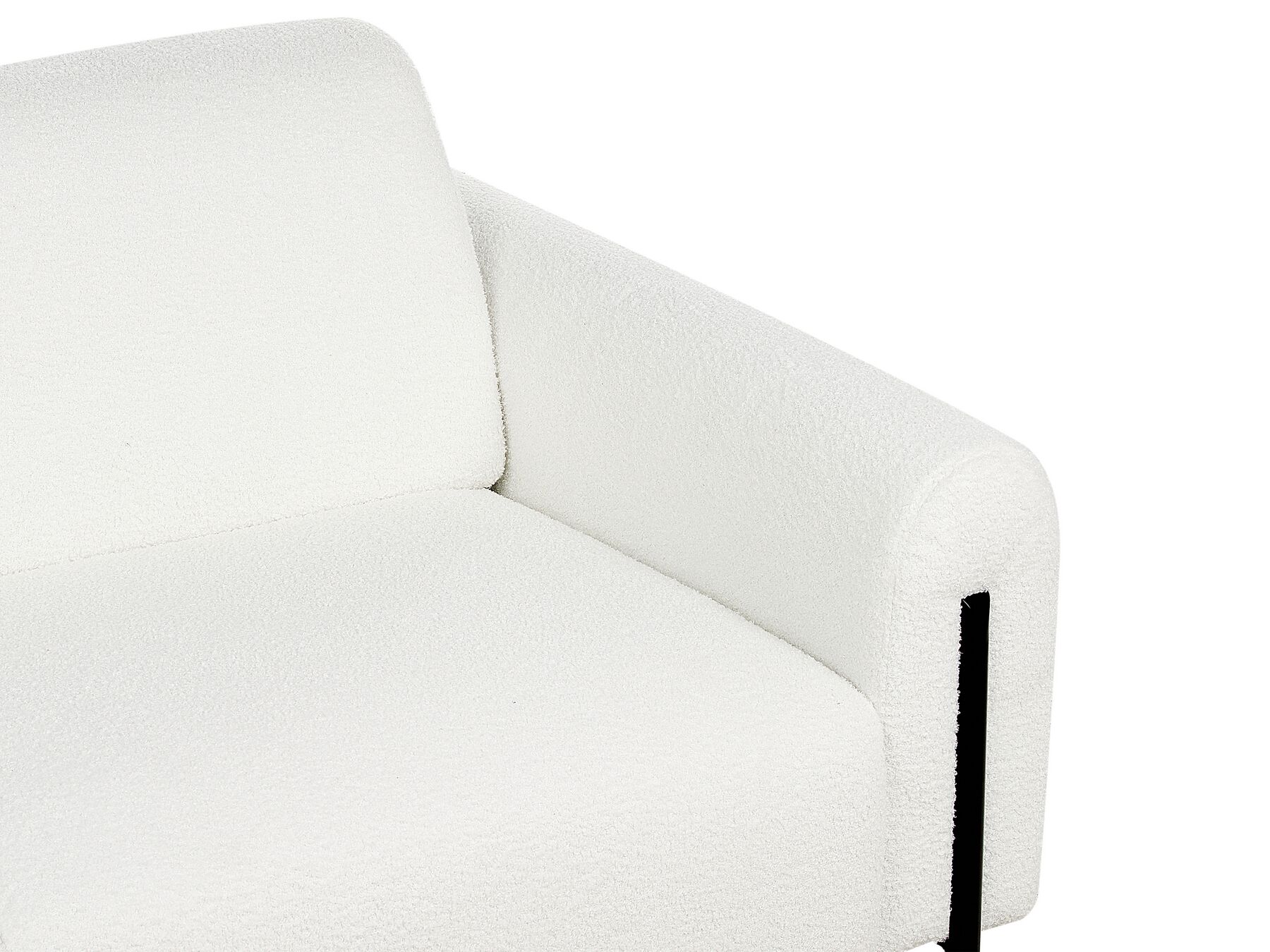 3 Seater Boucle Sofa White ASKIM