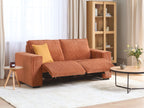 Jumbo Cord Electric Recliner Sofa Orange NUKARI