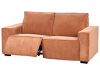 Jumbo Cord Electric Recliner Sofa Orange NUKARI