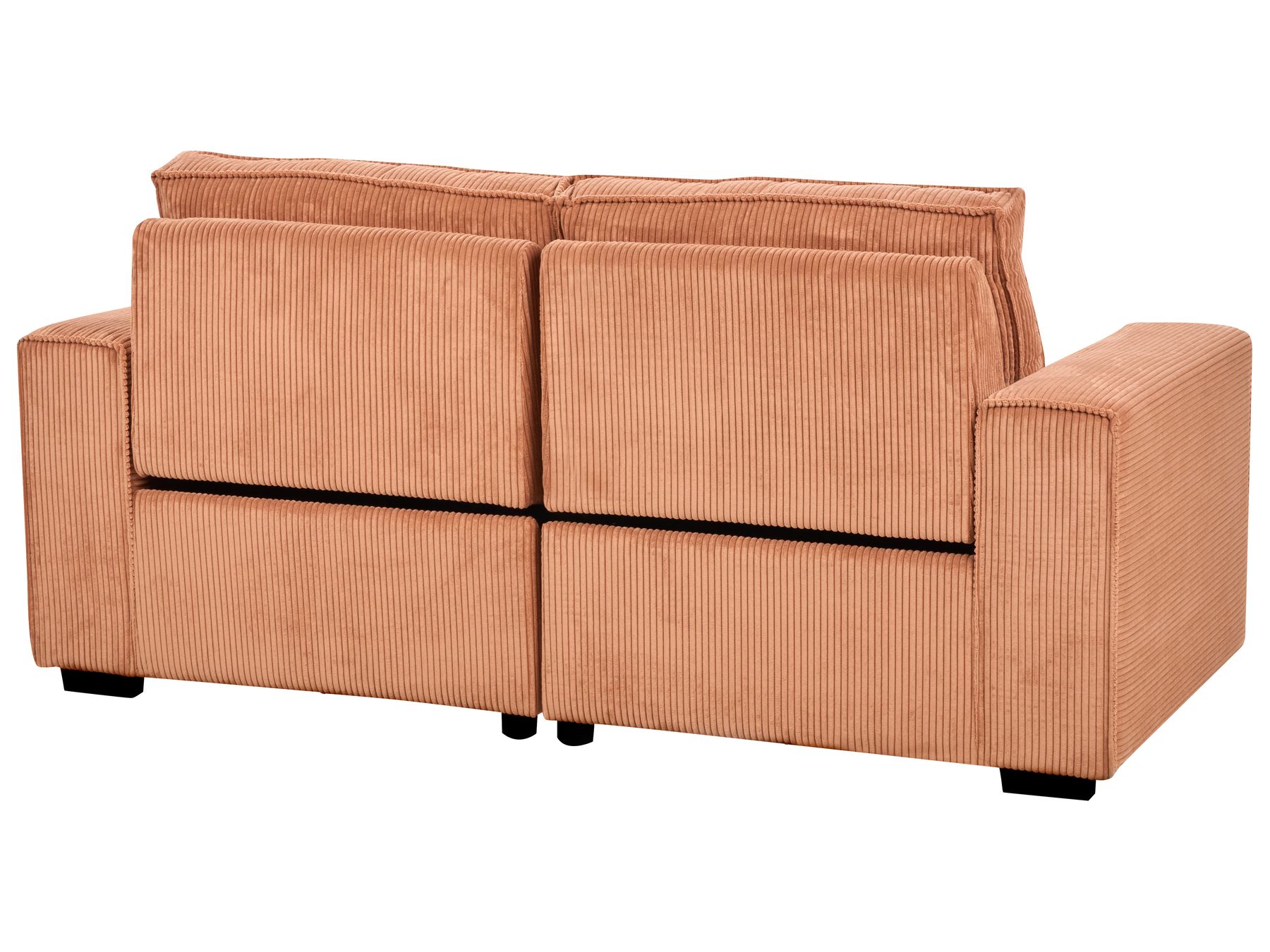 Jumbo Cord Electric Recliner Sofa Orange NUKARI