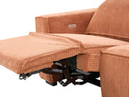 Jumbo Cord Electric Recliner Sofa Orange NUKARI