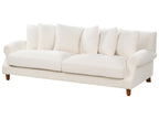 3 Seater Boucle Sofa Off-White EIKE