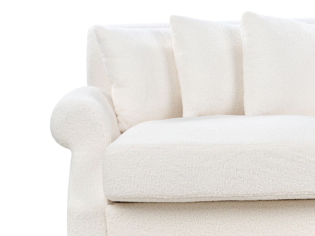 3 Seater Boucle Sofa Off-White EIKE