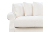 3 Seater Boucle Sofa Off-White EIKE