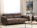 3 Seater Fabric Sofa Dark Brown ASKIM