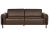 3 Seater Fabric Sofa Dark Brown